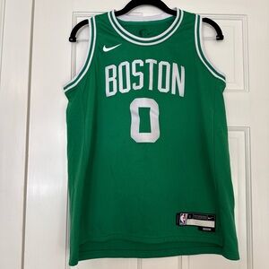 Nike Green Boston Jersey with Number 0
